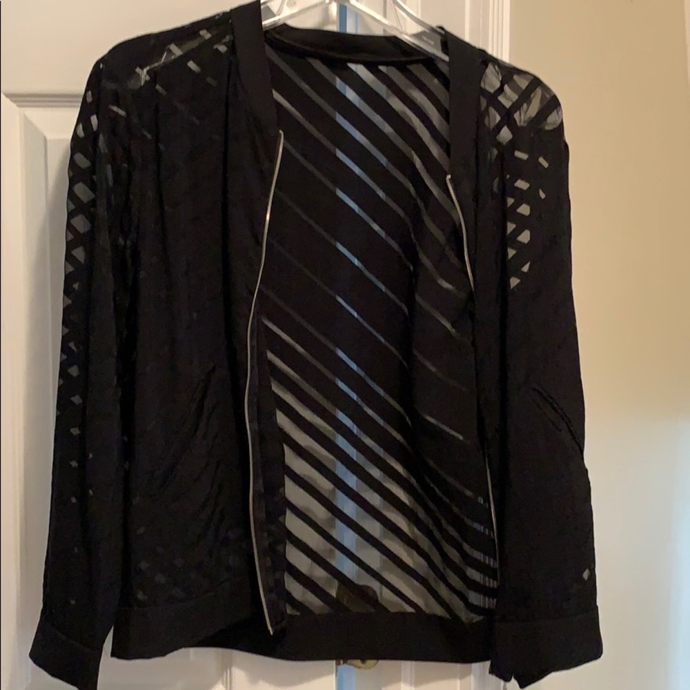 Zara sheer blazer